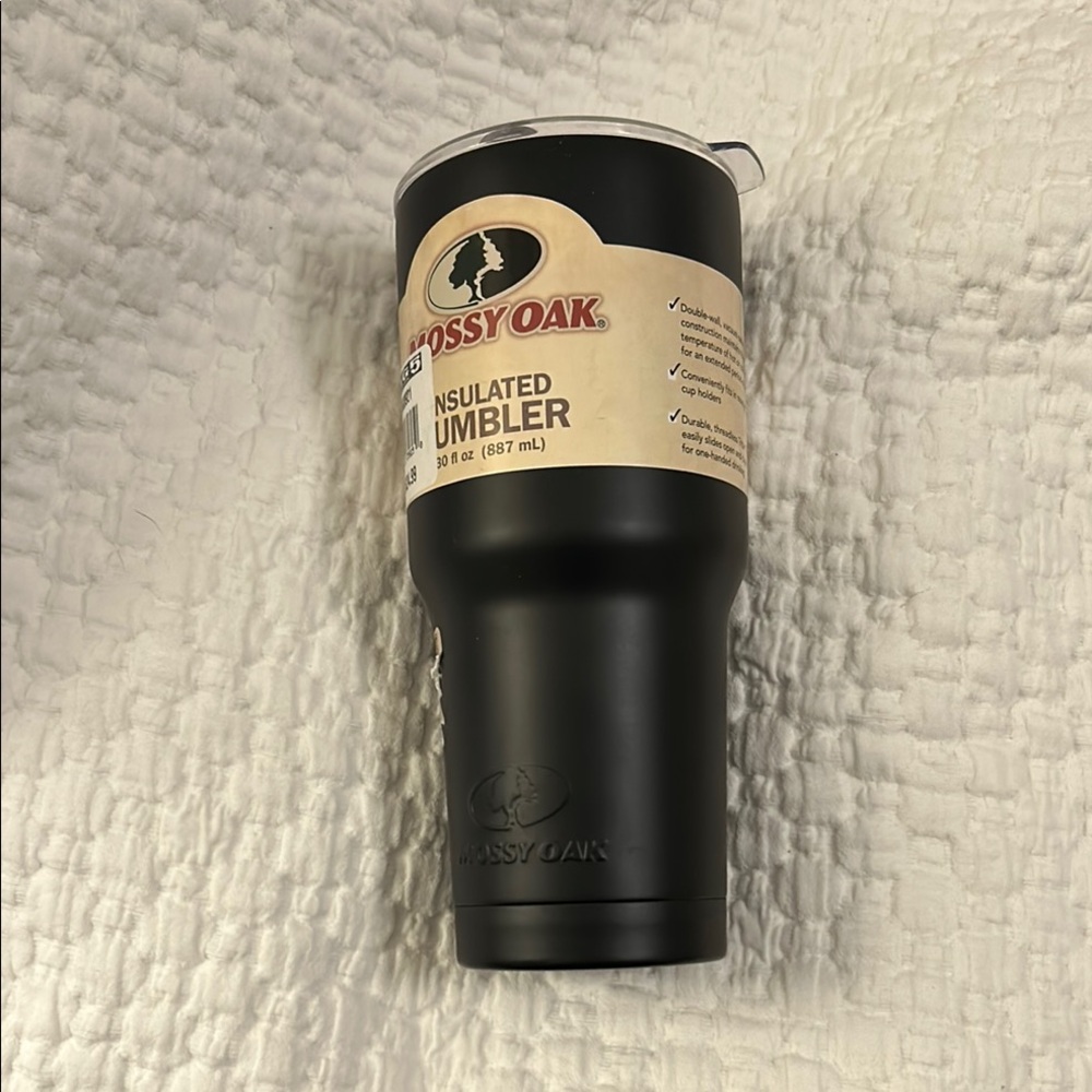 Mossy Oak Black Tumbler